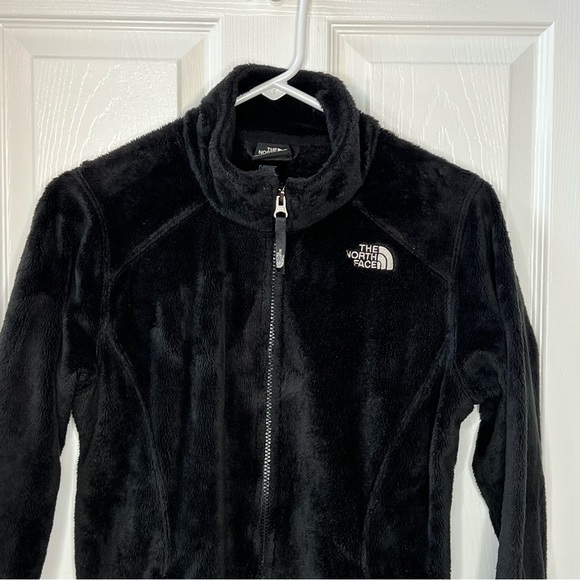 ⭐️ THE NORTH FACE Girls Osito Full Zip Fleece Jacket Black Size XL 18 - Picture 7 of 17